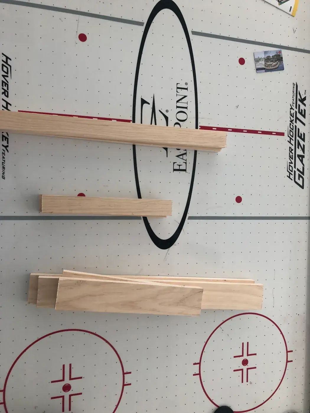 Cut pieces of pine for the frame.