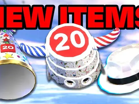 Items from Roblox's 20th birthday sale.